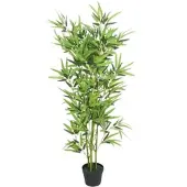 Furnicato Künstliche Bambuspflanze mit Topf 120 cm Grün