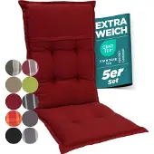 GARDISUN Hochlehner Auflagenkissen Polyacryl 8cm - Gartenstuhlauflage - Polsterkissen - EU