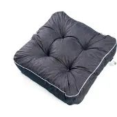 TexDeko 1er Pack Loungekissen Gartenpolster für Rattanmöbel UV-Schutz & Wasserabweisend 60x80x12 cm (Schwarz)