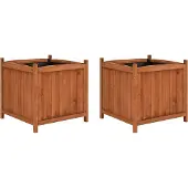 Prolenta Maison Exclusive - Hochbeete 2 Stk. 50x50x50 cm Tannenholz