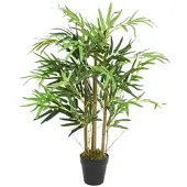 Furnicato Bambusbaum Künstlich 500 Blätter 80 cm Grün