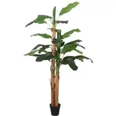 Furnicato Bananenbaum Künstlich 22 Blätter 200 cm Grün