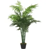 Furnicato Palme Künstlich 18 Blätter 80 cm Grün