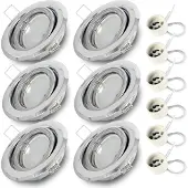 RADAM 6x Einbauspot RIK.19 schwenkbar chrom GU10 7W warmweiss
