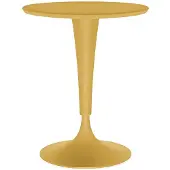 Kartell DR. NA Tisch, senfgelb, Höhe 73 cm - , DR. NA, Gelb, für Terrasse, Kunststoff, Modern