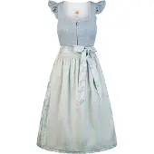 Spieth & Wensky Dirndl "Hadi" Schürze mit zartem Blumenprint