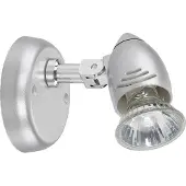 Licht-Erlebnisse Wandlampe Modern COLVILLE Silber Metall GU10 Wandleuchte Wohnzimmer Schlafzimmer Flur