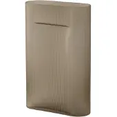 Muuto Vase Ridge Dark Taupe Frosted Glass 48,5 cm