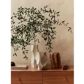 Ferm Living Cueva Vase H37 Off-White - , Beige, für Wohnzimmer, Stein