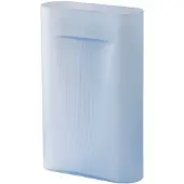 Muuto Vase Ridge Light Blue Frosted Glass 48,5 cm