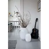 Piet Hein Super Vase H30 Glass/White - , Weiß, Glas