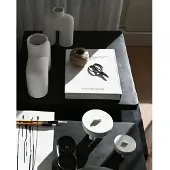 101 Copenhagen Cobra Uno Vase Medio Bone Weiß - , Weiß, Keramik