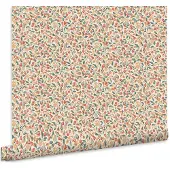 Laura Ashley Vliestapete "Devrons Grove Terracota" geblümt glatt 10mx52cm (ca. 5m2)