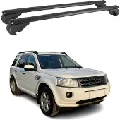 Omac Dachträger für Land Rover Freelander 2006-2014 Gepäckträger Aluminium Schwarz 2x