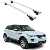 Omtec Dachträger Gepäckträger für Land Rover Range Rover Evoque 2011-2018 Metall Grau