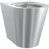 Kwc AR T-WC, CAMPUS, Edelstahl, wandhängend, 360x400x500 mm, ohne Sitz, S. bodenlang