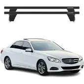 Menabo Dachträger für Mercedes E Klasse W212 2013-2016 ABE Aluminium Schwarz