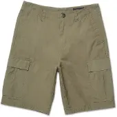 Volcom - Strange Tripper Cargo Short 22 - Shorts Gr 48 oliv