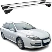 Omtec Dachträger Grundtäger für Renault Laguna Grandtour 2007-2015 75kg Alu Silber 2x