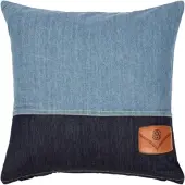 PAD Dekokissen "JEANS", blau, B:45cm L:45cm, Baumwolle, Dekokissen_Sitzkissen_Kissenhüllen, Dekokissen, Made in Europe, Kissenhülle ohne Füllung, 1 Stück