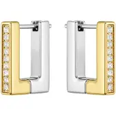 Lacoste Bicolor Stahlohrringe Impression 2040005