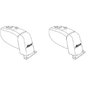 Atera Dachträgerfuß 044109 für OPEL Vivaro A Kastenwagen (X83) 290mm 162mm 96mm Stahl 3kg 2.5kg