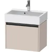Duravit Waschtischunterschrank Ketho.2 Compact 58,4x39x44cm, 1 Ausz., wandhängend, taupe matt