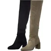 Tamaris Damen Stiefel Langschaft Blockabsatz 1-25509-27, Größe:40 EU, Farbe:Schwarz