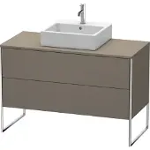 Duravit Waschtischunterbau XSQUARE 778x1200x548mm flannel grey seidenmatt 778 x 1200 x 548 mm flannel grey seidenmatt