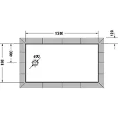 Duravit Tempano Duschwanne, Rechteck, Acryl, 1500x800mm, 720205000000000