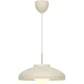 DFTP by Nordlux Design Hängelampe Latif, dimmbar, creme / amber, für Wohn- / Esszimmer, Messing, Skandinavisch, Pendelleuchte