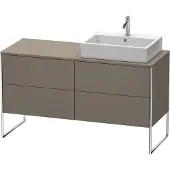 Duravit Waschtischunterbau XSQUARE 778x1400x548mm Be re fla grey seidenmatt flannel grey seidenmatt
