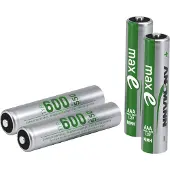 Ansmann 1x4 NiMH Akku Micro AAA Typ.600/min.550 mAh 1311-0005