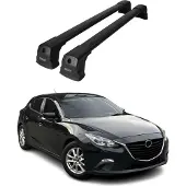 Omac 4605913B Dachreling Dachträger Aluminium 75 kg Max für MAZDA 3 Schrägheck (BM, BN)