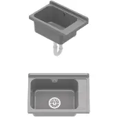 QLS Ausgussbecken Waschtrog Spülbecken Becken Kammer Garten Waschraum Werkstatt 10872