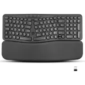 Perixx PERIBOARD-636 DE, ergonomische Wireless Tastatur, inkl. Handballenpolster