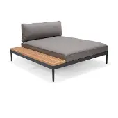 ScanCom Topaz XL Daybed Aluminium / Teak