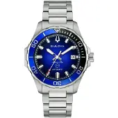 Bulova Herren Armbanduhr Marine Star 98B471 Automatik Edelstahl