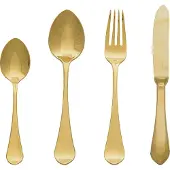 Greengate Besteckset Curved Gold (4-teilig)