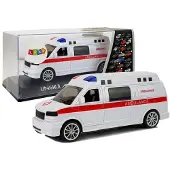 Leantoys Lean Toys Krankenwagen Ambulanz Sound Licht Sirene Spielzeug Rennwagen Pullback, Größe:UNIVERSAL