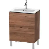 Duravit L-Cube Waschtischunterbau stehend, Compact, 2 Auszüge, 620x704x391mm, LC667307979