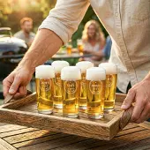 Yoursurprise Graviertes Mini-Bierglas - 6 Stück