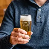 Yoursurprise Mini-Bierglas mit Gravur - 190 ml - 1 Stück
