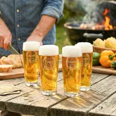 Yoursurprise Mini-Bierglas mit Gravur - 190 ml - 4 Stück