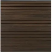 GROEN & JANSSEN Zaun Hauptelement GroJa Rhombus Stecksystem ohne Pfosten 180 x 180 cm Walnuss co-extrudiert