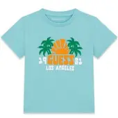 GUESS T-Shirt N6GI09 K8HM4 Hellblau Regular Fit