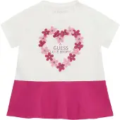 GUESS T-Shirt K6GI20 K6YW4 Weiß Regular Fit 86