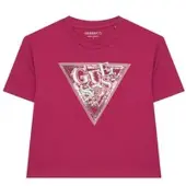 GUESS T-Shirt J6GI24 K6YW4 Dunkelrosa Relaxed Fit