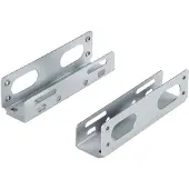 StarTech.com .com 3,5" Universal Festplatten Einbauwinkel - HDD Adapter für 5,25" Schacht, 13,3 cm (5.25"), Speicherlaufwerkbehälter, Silber, 3.5", Metall, 22 mm