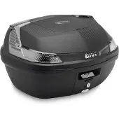 Givi B47 Blade Tech Monolock Topcase mit Platte, schwarz/transparent, 47 ltr.